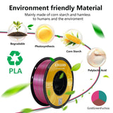 Newest 1KG Tricolor Silk PLA Filament 3D Printer