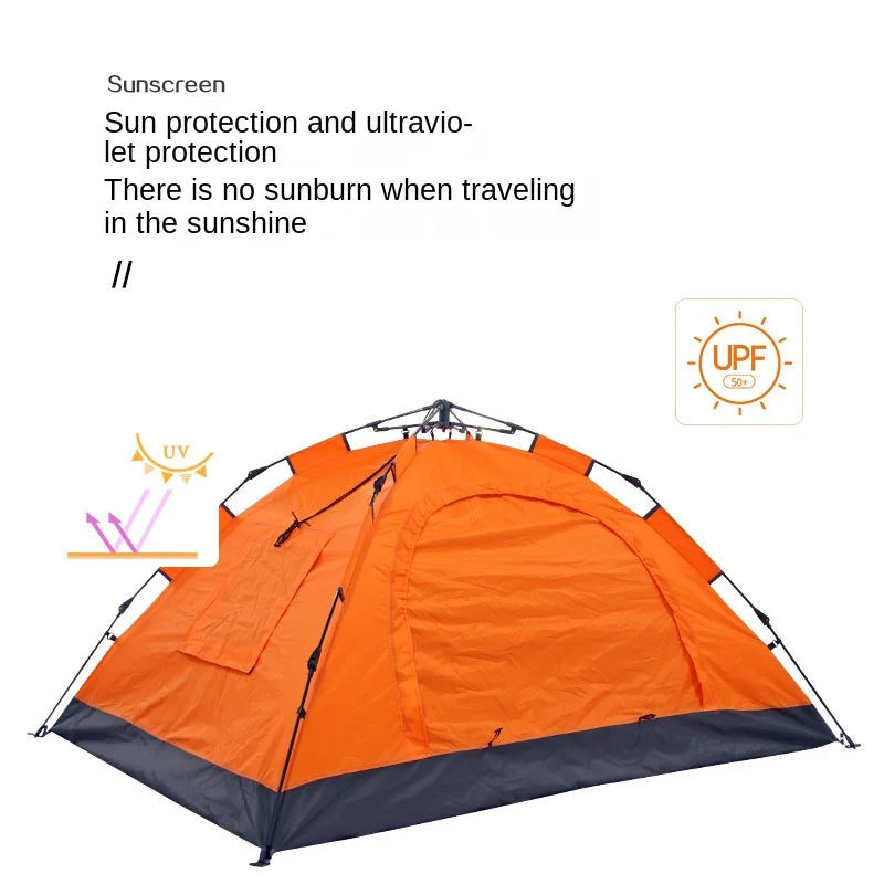 Outdoor automatic quick opening two person tent camping