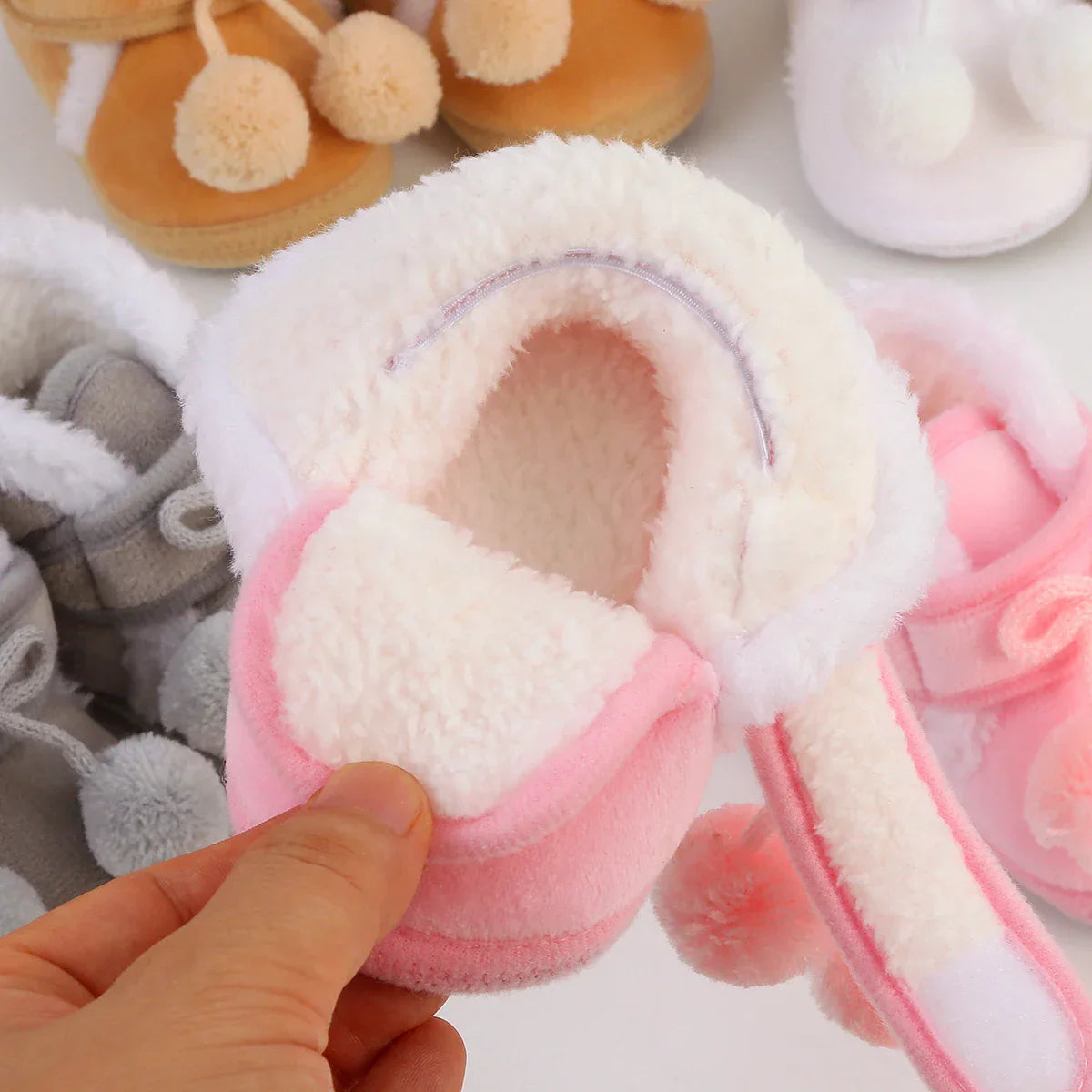 Newborn Booties Baby Socks Shoes Girl Winter Warm