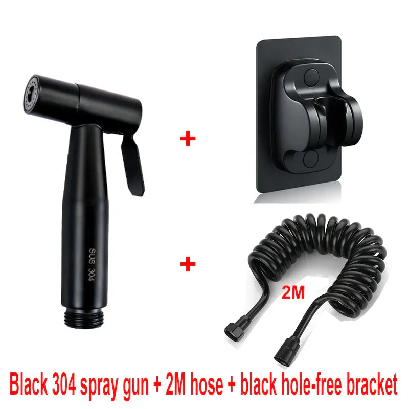 Handheld Bidet Sprayer Set 304 Stainless Steel Spray
