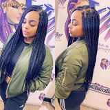 Triangle Knotless Full Lace Braided Wigs with Baby