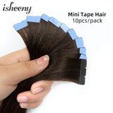 Isheeny Mini Tape Hair Extensions 12"-24" Machine Remy
