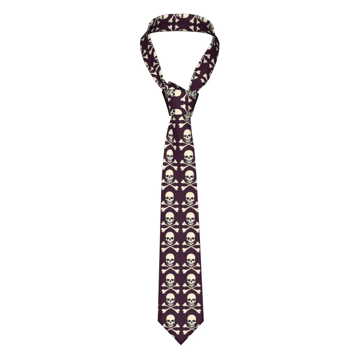 Mens Tie Classic Skinny Haloween Scary Skull Neckties