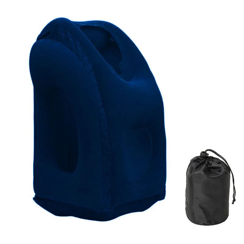 New Pattern Inflatable Travel Pillow Portable Chin Support