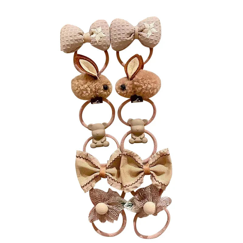 10Pcs Baby Hair Bands for Girls Cute Cartoon