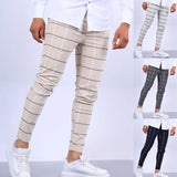 New Men's Plaid Casual Pants Stylish Comfortable Suit