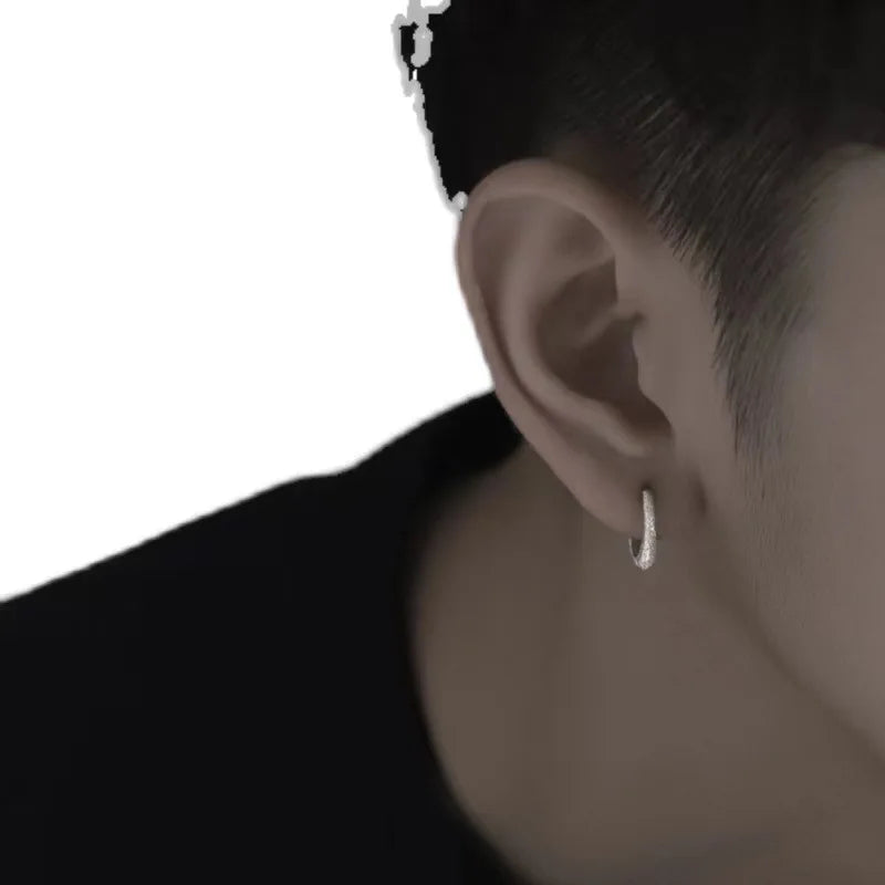 For Men, S925 Silver Needle Earrings For Men