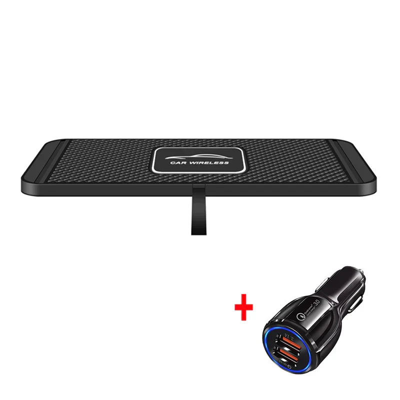 30W Wireless Charger Car Silicone Pad Stand for