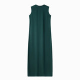 AS woman clothes maxi satin dress / knitted