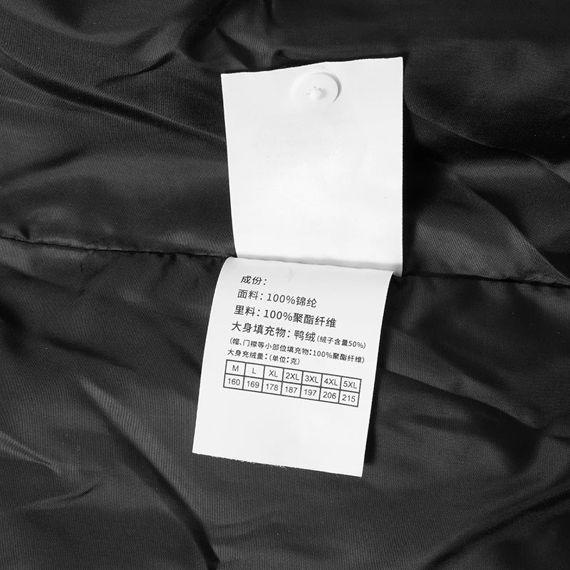 Subzero Winter Men Short Down Jacket Patchwork Stand