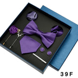 8pcs Luxury Mens Ties Set In Gift Box