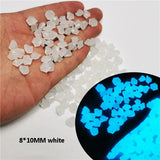 300/500 Pcs Garden Decoration Pebbles Luminous Stone Glow
