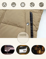 Winter White Duck Down Jacket Men Thick Warm
