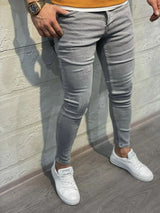 High Quality Stretch Elastic Skinny Jeans Men European
