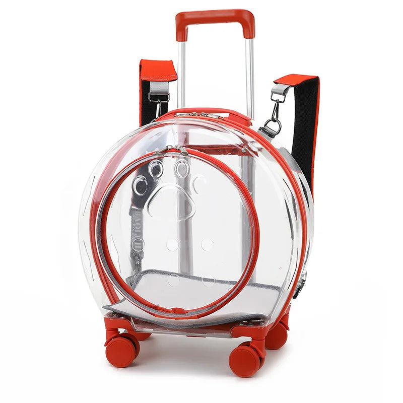 Pet Dog Cat Trolley Suitcase Luggage with Wheels