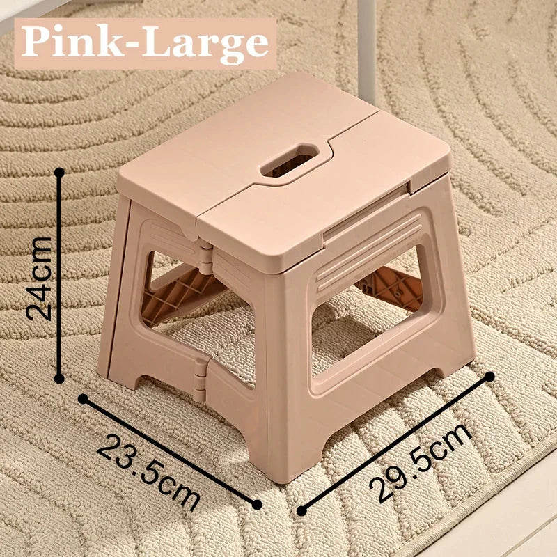 Plastic Folding Stool, Outdoor Foldable Beach Chair, Ultralight