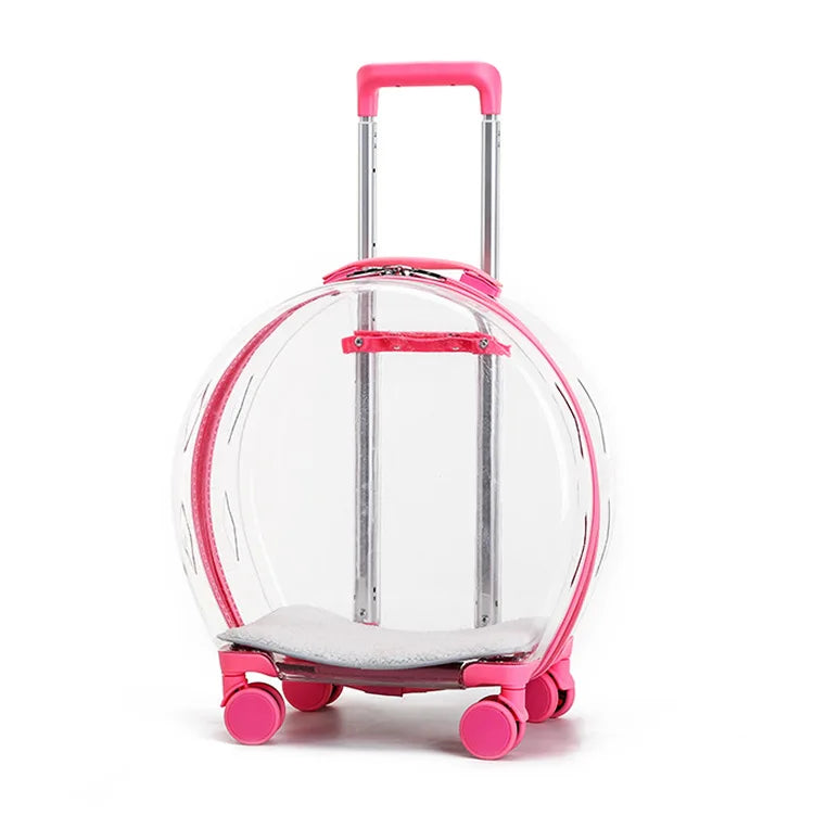 Pet Dog Cat Trolley Suitcase Luggage with Wheels