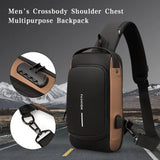 Antitheft Tape Bag Portable Backpack with USB Charging