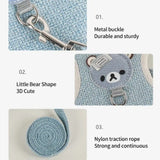 Cute Rabbit Harness Leash Set Bunny Pet Accessories