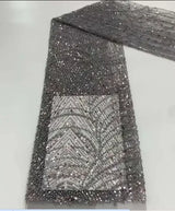 High Quality Beaded Lace Fabrics for Wedding Fabric