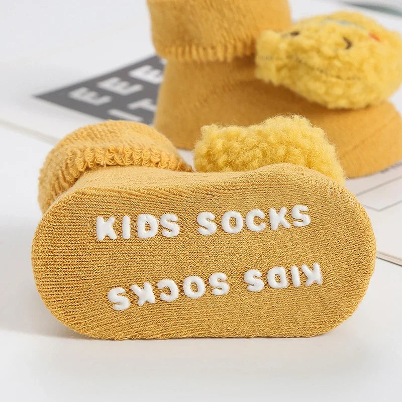 1Pair Winter Baby Boys Girls' Toddler Socks Cartoon
