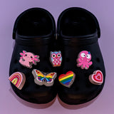 1pcs LED Shoe Charms Luminous Shoe Decorations Pins