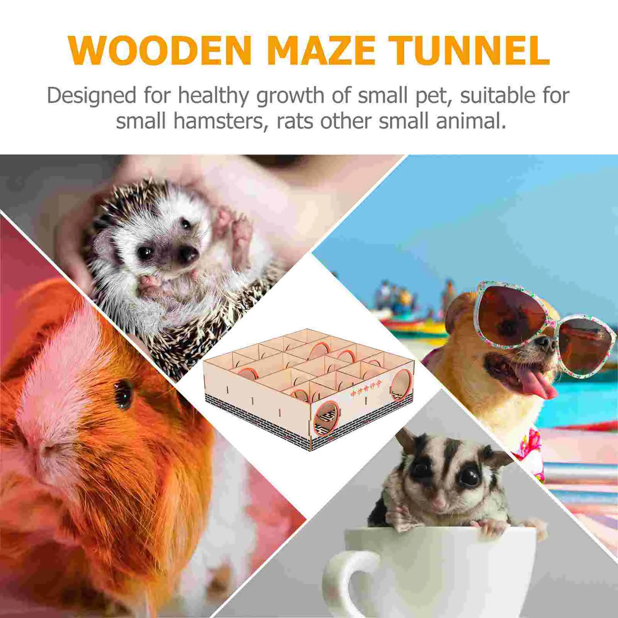Hamster Maze, Multi- Chamber Hamster House Maze Rat