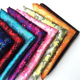 1PC Luxury Formal Wedding Fashion Handkerchiefs Colorful Mens