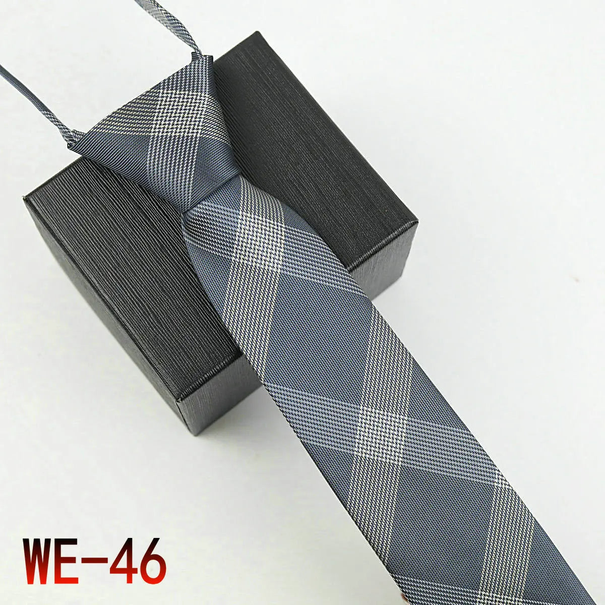 New Suit Business Zipper Tie for Man 48*7cm