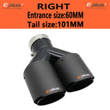 EPLUS Car Carbon Fiber Matte Muffler Tip Y
