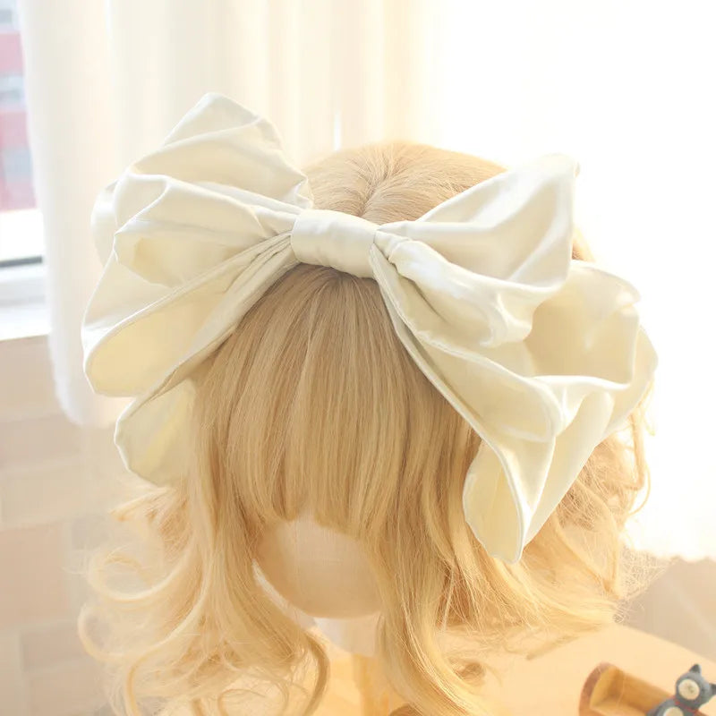 Lolita Handmade Cute Headwear Girls Oversized Bow Headband