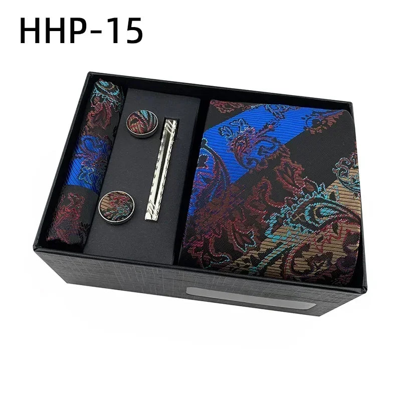 Luxury Tie Set Gift Box for Men Jacquard
