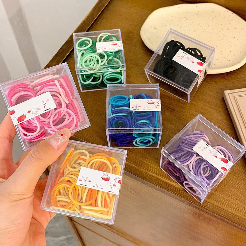 100pcs Colorful Rubber Bands In Summer Versatile Design