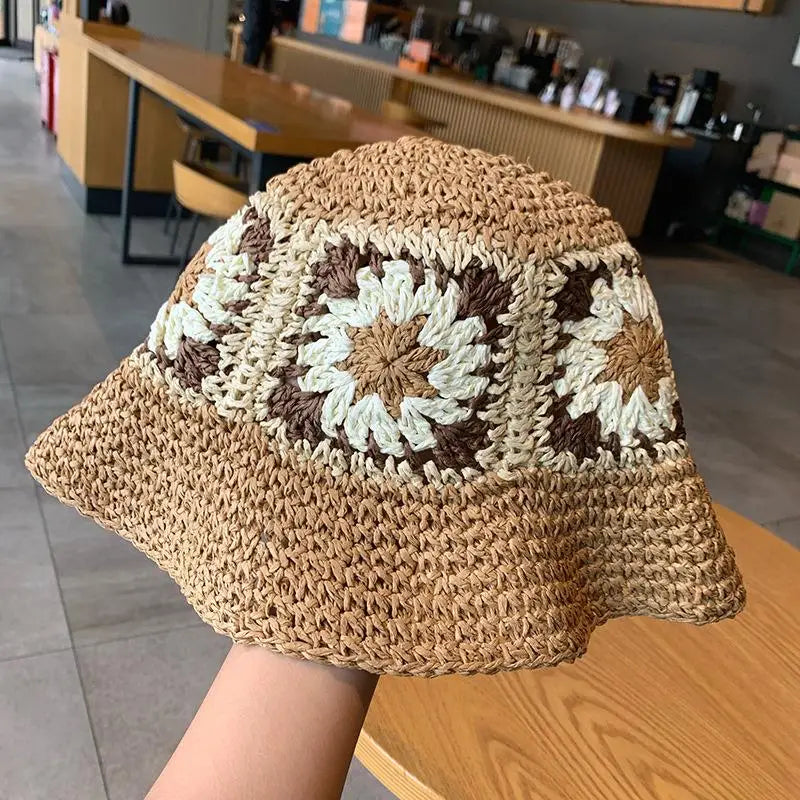 Summer Outdoor Paper Straw Hat Women Beach Holiday