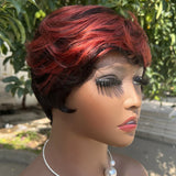 Human Hair Wigs Short Pixie Cut Wig Human