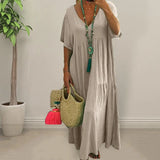 Soft Chic Big Hem Beach Maxi Dress Plus