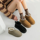 Winter Women Short Plush Warm Snow Boots Casual