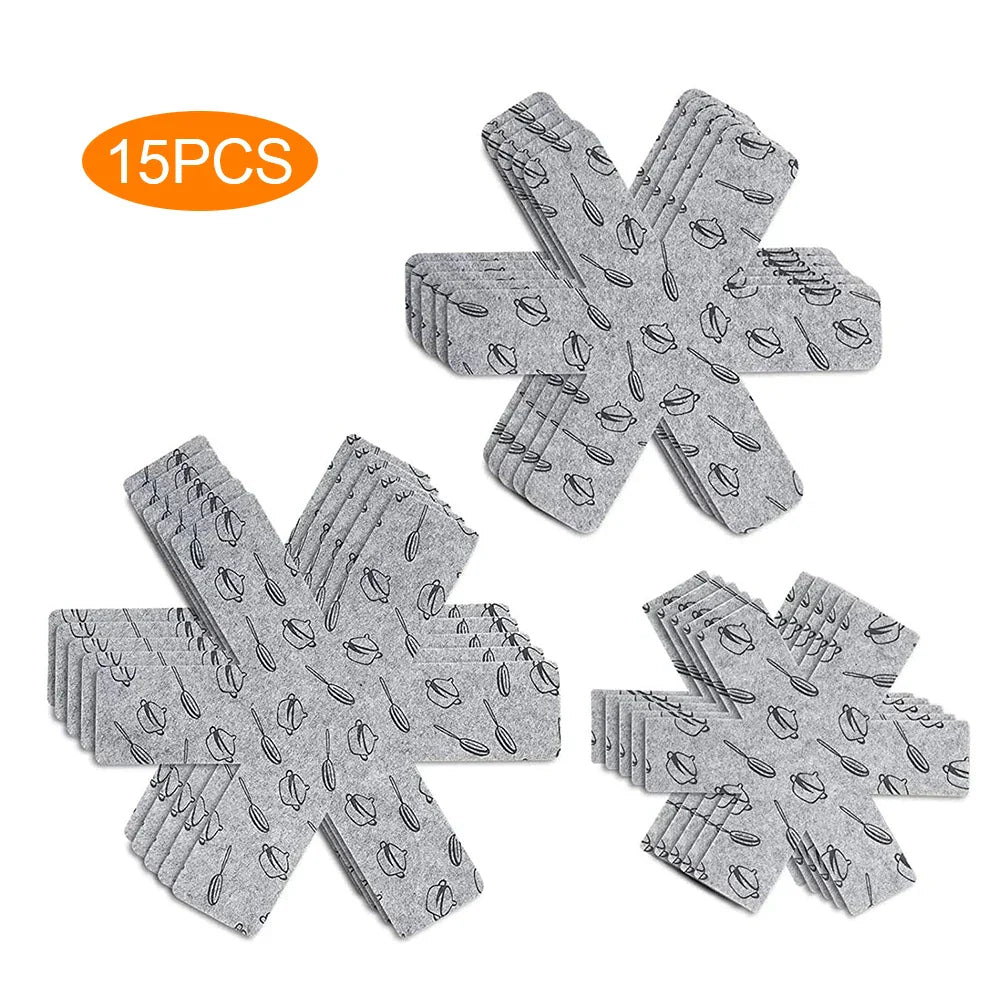 15Pcs Pot Coasters Pan Pot Protector Non-Slip Pan