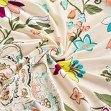 Floral Printed Wing Chair Cover All-inclusive Wingback Armchair
