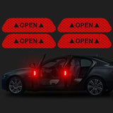 4PCSset Car Door Stickers Universal Safety Warning Mark