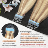 Mini Tape in Human Hair Extensions Double Side