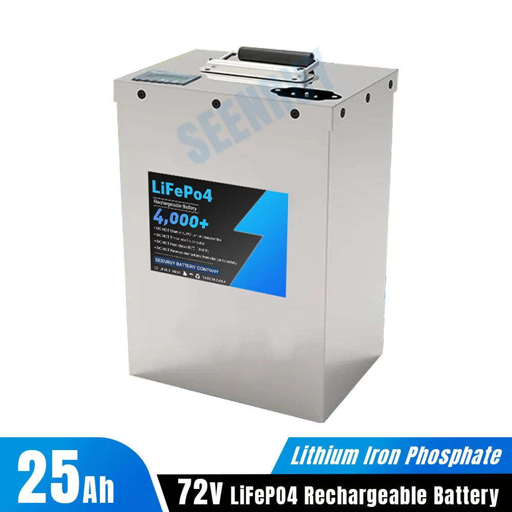 72V 25Ah Lifepo4 Battery Pack Built-in 30A BMS