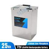 72V 25Ah Lifepo4 Battery Pack Built-in 30A BMS