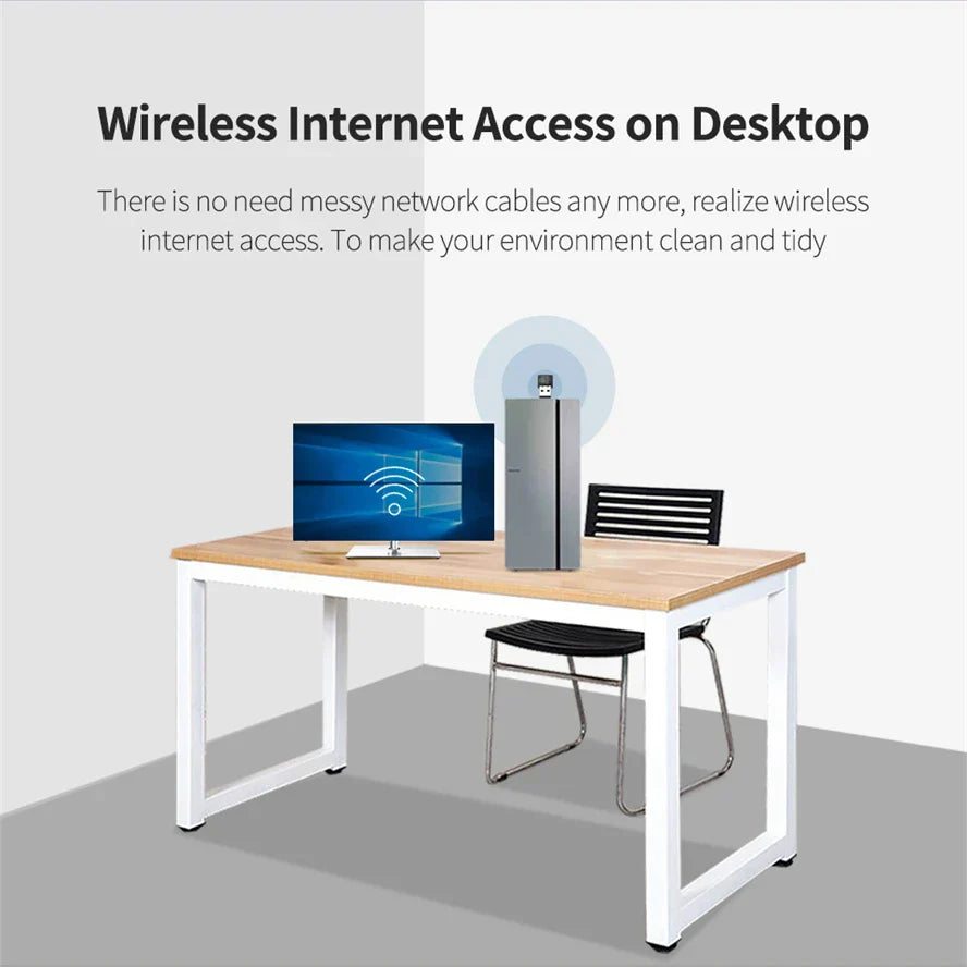 150Mbps USB Wifi Adapter 2.4G Dual Band 802.11AC