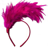 Feather Headband 1920s Mardi Gras Headband Flapper Feather