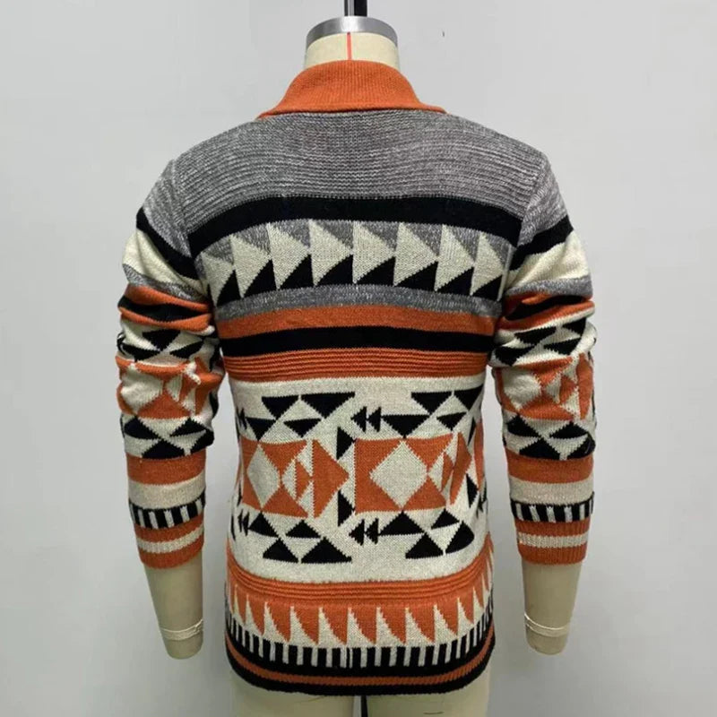 Winter Men Knit Cardigan Men Fashion Sweater Casual