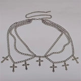 Punk Hip-Hop Style Simple Multi-Layer Body Chain Retro