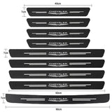 Car Door Sill Protector Carbon Fiber Threshold Decals