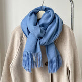 Luxury Brand Wool Scarf For Women Men Solid