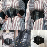 Corset Wide Belts PU Leather Slimming Body Waistband